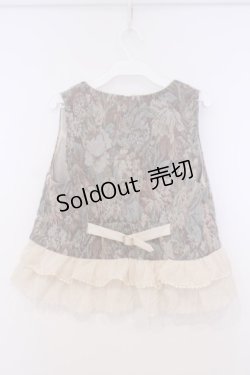 画像3: axes femme / 裾フリルタッセルベスト  ベージュ×アイボリー O-26-02-04-1086-AX-TO-IG-OS