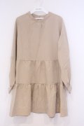 axes femme / ティアードチュニック M ベージュ O-26-02-04-1090-AX-TO-IG-OS