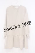 axes femme / ティアードチュニック M ベージュ O-26-02-04-1090-AX-TO-IG-OS