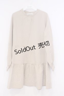 画像1: axes femme / ティアードチュニック M ベージュ O-26-02-04-1090-AX-TO-IG-OS