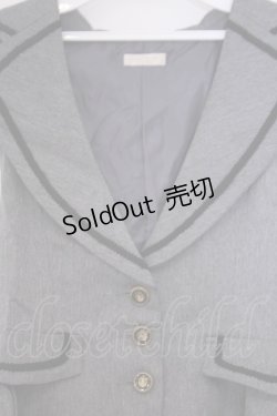 画像2: axes femme / レース使いJQロングベスト M グレー O-26-02-04-1091-AX-TO-IG-OS