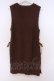 画像3: axes femme / レースアップニットベスト  ブラウン O-26-02-04-1092-AX-TO-IG-OS (3)