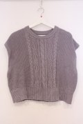 axes femme POETIQUE / ニットベスト  ラベンダー系 O-26-02-04-1093-AX-TO-IG-OS