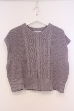 画像1: axes femme POETIQUE / ニットベスト  ラベンダー系 O-26-02-04-1093-AX-TO-IG-OS