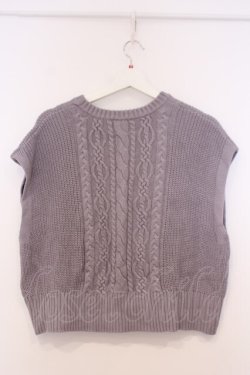 画像2: axes femme POETIQUE / ニットベスト  ラベンダー系 O-26-02-04-1093-AX-TO-IG-OS