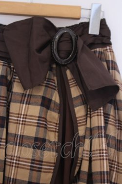 画像2: axes femme POETIQUE / リボンベルトデザインスカート M ブラウン O-26-02-04-1097-AX-SK-IG-OS