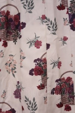 画像2: axes femme / バスケットブーケ柄スカート  オフシロ O-26-02-04-1099-AX-SK-IG-OS