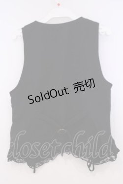 画像3: axes femme / サイドレースUPベスト  クロ O-26-02-04-1100-AX-TO-IG-OS