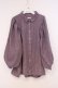 画像1: axes femme / ボリューム袖コーデュロイブラウス  ラベンダー O-26-02-04-1103-AX-BL-IG-OS (1)