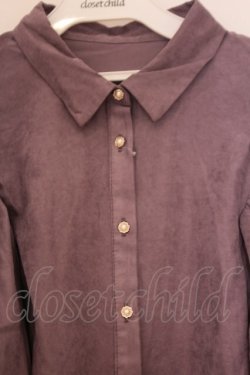 画像2: axes femme / ボリューム袖コーデュロイブラウス  ラベンダー O-26-02-04-1103-AX-BL-IG-OS