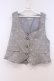 画像1: axes femme / ジャカードショートベスト  ブルーグレー O-26-02-04-1105-AX-TO-IG-ZT607 (1)