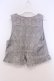 画像3: axes femme / ジャカードショートベスト  ブルーグレー O-26-02-04-1105-AX-TO-IG-ZT607 (3)