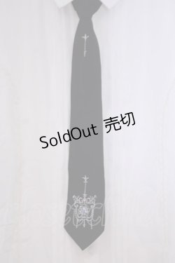 画像2: axes femme / 刺繍ネクタイ付ブラウス M シロ O-26-02-04-1106-AX-BL-IG-OS