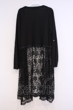 画像3: axes femme / レース切替UVカットカーデ M クロ O-26-02-04-1011-AX-TO-IG-OS