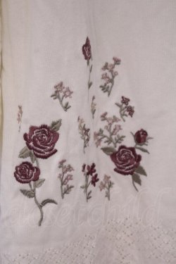 画像2: axes femme / バラ刺繍ロングニットカーデ M オフ O-26-02-04-1013-AX-TO-IG-OS