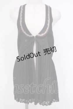 画像1: axes femme / ホルターロングベスト  クロ O-26-02-04-1002-AX-TO-IG-OS