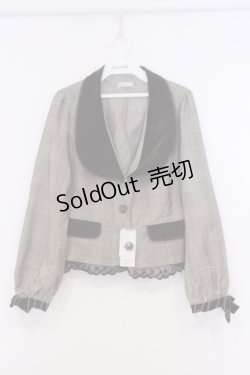 画像1: axes femme POETIQUE / ボリューム袖ジャケット M ブラウン系 O-26-02-04-1017-AX-JA-IG-OS