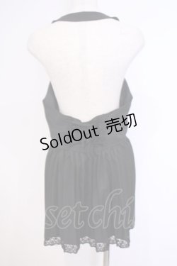 画像3: axes femme / ホルターロングベスト  クロ O-26-02-04-1002-AX-TO-IG-OS