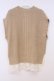 画像3: axes femme / 裾チュールレースニットベスト  ベージュ O-26-02-04-1020-AX-TO-IG-OS (3)