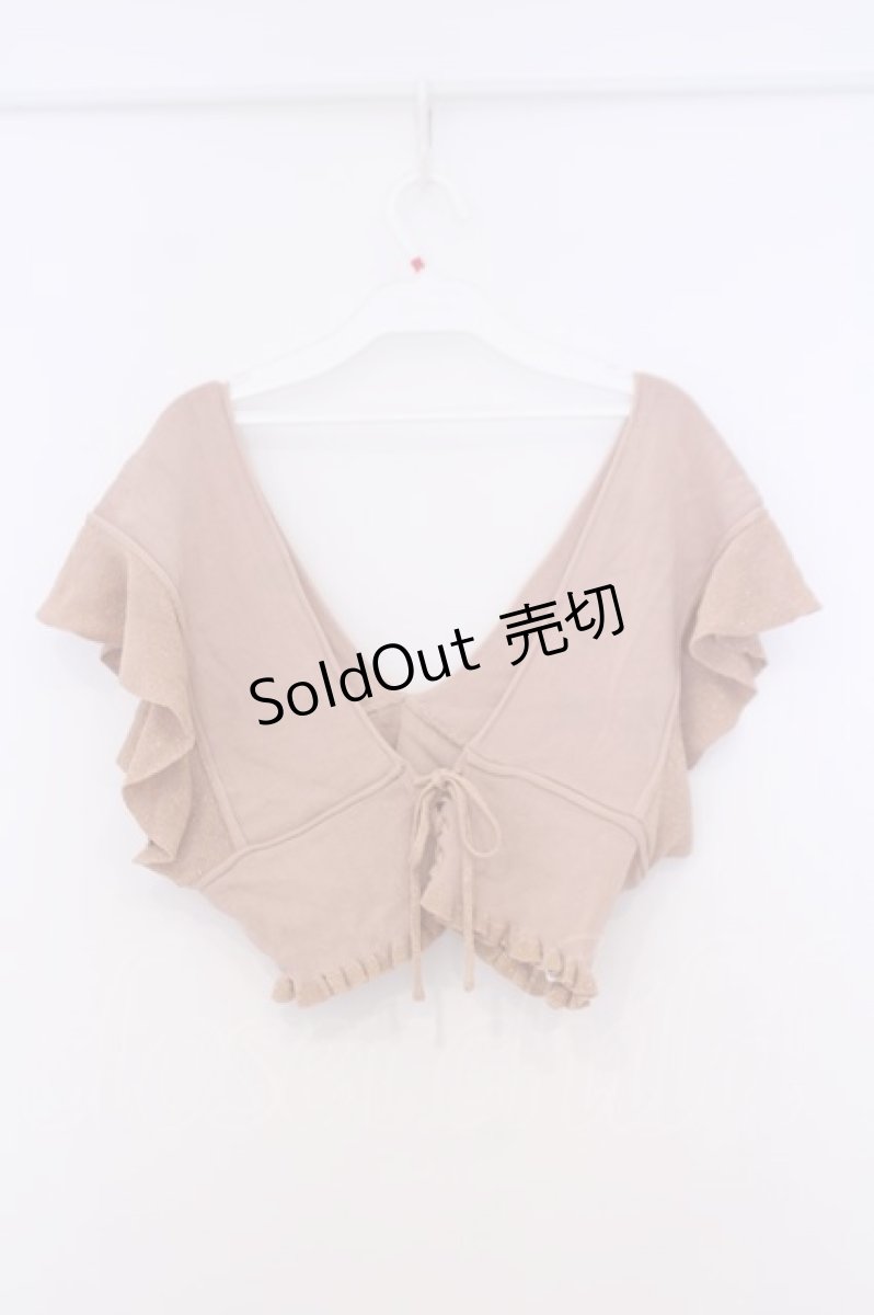 画像2: axes femme POETIQUE / ラメニットビスチェ M サーモンピンク O-26-02-04-1022-AX-TO-IG-ZT217 (2)
