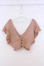 画像2: axes femme POETIQUE / ラメニットビスチェ M サーモンピンク O-26-02-04-1022-AX-TO-IG-ZT217 (2)