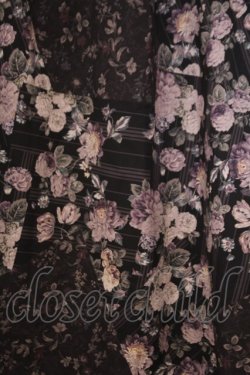 画像2: axes femme / ミュルーズ花柄スカート/ミュルーズ美術館コラボ クロ  O-26-02-04-1026-AX-SK-IG-OS