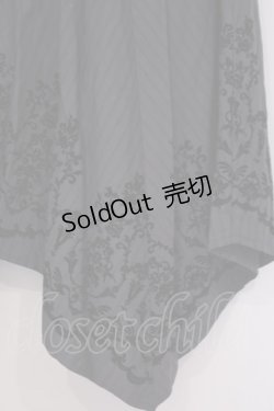 画像2: axes femme / フロッキーPTイレヘムスカート  グレー×クロ O-26-02-04-1027-AX-SK-IG-OS