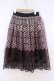 画像1: axes femme / グラデーション刺繍スカート M ワイン系 O-26-02-04-1028-AX-SK-IG-OS (1)