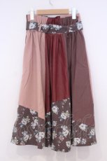 画像3: axes femme / パッチワークスカート M アカ系 O-26-02-04-1029-AX-SK-IG-ZT174 (3)
