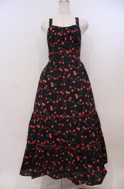 画像1: MILK / チェリーナドレス  クロ O-26-02-04-007-ML-OP-OW-OS