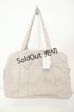 画像1: m petit by misako / AMリボンヅカイボストンバッグ  ベージュ O-26-02-04-2004-LO-BG-IG-OS