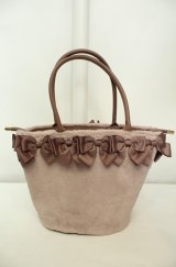 m petit by misako / AM*NIリボンFバッグ  ピンク O-26-02-04-2010-LO-BG-IG-OS