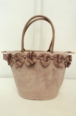 画像3: m petit by misako / AM*NIリボンFバッグ  ピンク O-26-02-04-2010-LO-BG-IG-OS