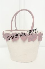 m petit by misako / AM*NIリボンFバッグ  オフ×アカ O-26-02-04-2011-LO-BG-IG-OS