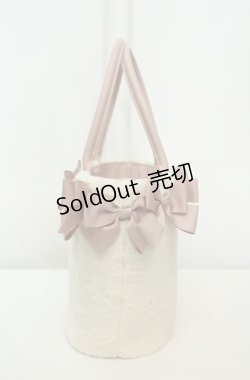 画像2: m petit by misako / AM*NIリボンFバッグ  オフ×ピンク O-26-02-04-2012-LO-BG-IG-OS