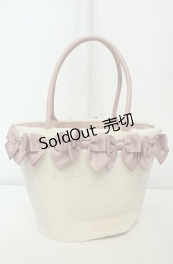 画像3: m petit by misako / AM*NIリボンFバッグ  オフ×ピンク O-26-02-04-2012-LO-BG-IG-OS