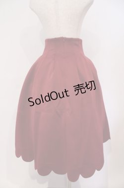 画像2: Maison de FLEUR Petite Robe canone / しゃんと歩けるボリュームスカート S ボルドー O-26-02-04-024-EL-SK-OW-OS