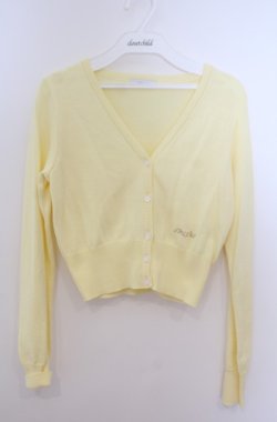 画像1: MILK / フローラルカーデ  イエロー O-26-02-04-028-ML-TO-OW-OS