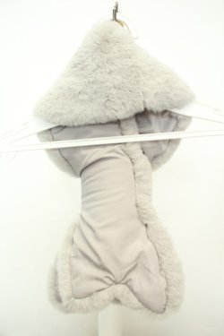 画像2: F&A / リボンタイエコファーティペット  グレー O-26-02-05-046-LO-ZA-IG-OS