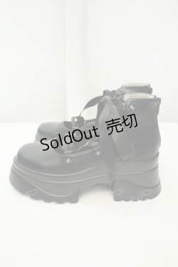 画像3: NIBBLE POISON / レースアップパンプス M クロ O-26-02-05-047-0-SH-OW-ZTK035