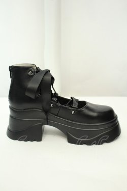 画像5: NIBBLE POISON / レースアップパンプス M クロ O-26-02-05-047-0-SH-OW-OS