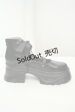 画像5: NIBBLE POISON / レースアップパンプス M クロ O-26-02-05-047-0-SH-OW-ZTK035