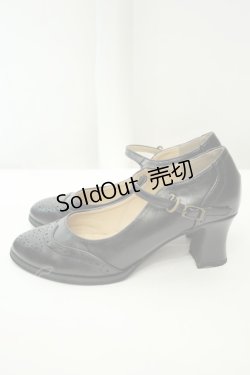 画像3: an another angelus / チップウィングパンプス M クロ O-26-02-05-048-CA-SH-IG-OS