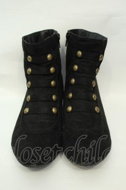 画像2: an another angelus / ローヒールナポレオンブーツ L(24.5cm) クロ O-26-02-05-053-CA-SH-YM-OS