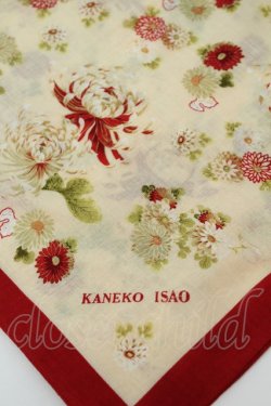 画像2: KANEKO ISAO / ハンカチーフ  菊 アイボリー O-26-02-05-030-EL-ZA-IG-OS