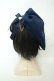 画像2: axes femme / 星モチーフ刺繍ベレー  ネイビー O-26-02-05-034-AX-AC-OW-OS (2)