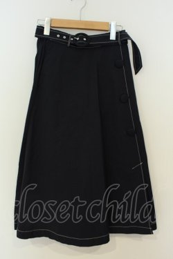 画像1: LEBECCA boutique / 色恋沙汰のフレアスカート F ネイビー O-26-02-06-001-EL-SK-OW-OS