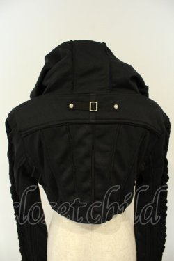 画像3: Ozz Croce / フード付きレースアップシュラグ  ブラック O-26-02-06-029-OO-TO-OW-OS