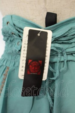 画像4: Ozz oneste / オーバーコルセット付きリバーシブルスカート  グリーン×チャコールグレー O-26-02-06-030-OO-SK-OW-OS