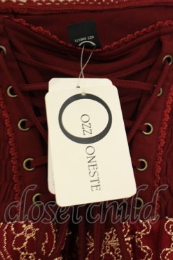 画像2: Ozz oneste / 金糸刺繍スカート F ワイン O-26-02-06-034-OO-SK-OW-OS